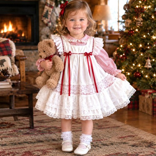 Vtg baby togs pinafore dress - togs,